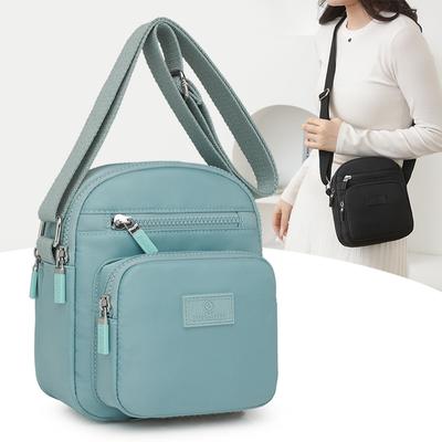 Bag Women's 2025 New Trendy Fashion Casual Mobile Phone Bag Multi-compartment Women's Nylon Bag Shoulder Messenger Bag