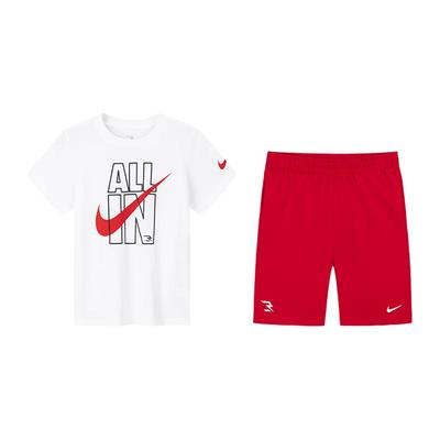 Kids' Cotton T-shirt & Shorts Sport Set