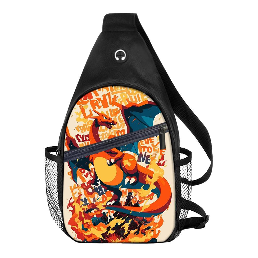 Breast Bag Men'S And Women'S Sports Travel Versatile Casual Shoulder Bag Multifunctional Messenger Bag Cartoon