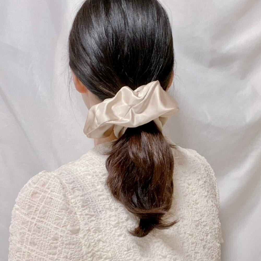 Tobsilk Scrunchie Elegant Beige
