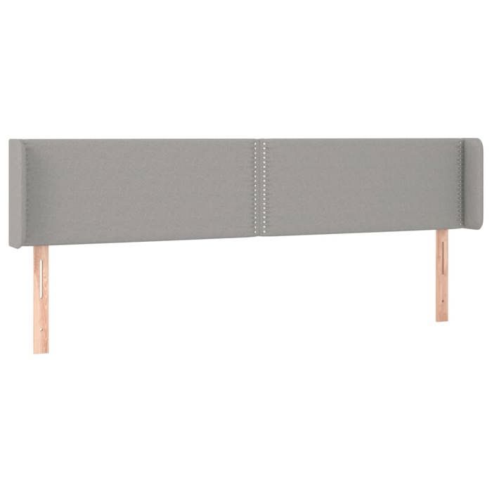 VidaXL LED Headboard Bedroom Furniture Double Bed Accessory Head of Bed Frame Interior Light Grey 3123110