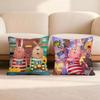 Anime U-Usavich Cushion Cover Home & Car Multi-Scene Pillow Cover - Reversible, Soft & Durable for Daily Use