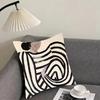Abstract Figure Lines Girl Sofia Cushion Cover Reversible Plush Pillow Cover – For car, sofa, bedroom, perfect as a gift.