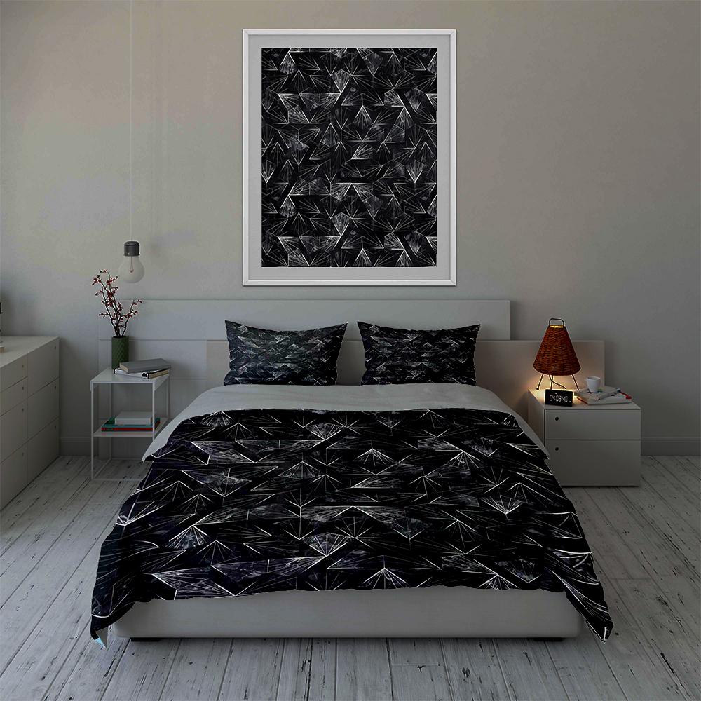 Abstract Geometric Lines Bedding Duvet Cover Sets Duvet Covers Pillowcases Gifts (1 * Duvet Cover 2 * Pillowcases, Without Duvet Insert)