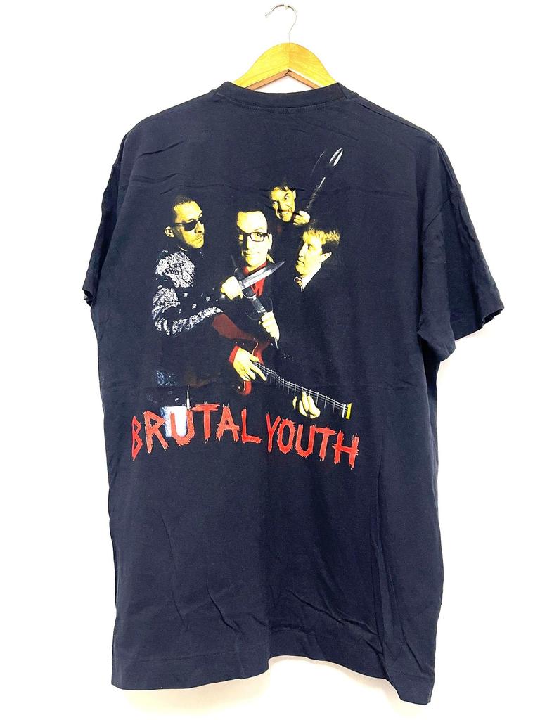 Vintage 90er Elvis Costello And The Attractions : Brutal Youth 1994 Musik T-Shirt / Alt Punk / Musik / Tour / Punk / Streetwear / Schwarz / XL