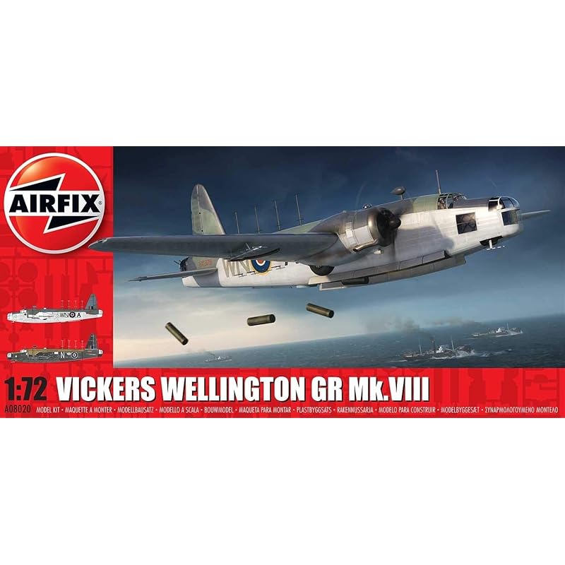 

airfix 1/72 british air force vickers wellington GR Mk.8 plastic model X8020