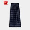 IEF Retro Plaid Wide-Leg Trousers