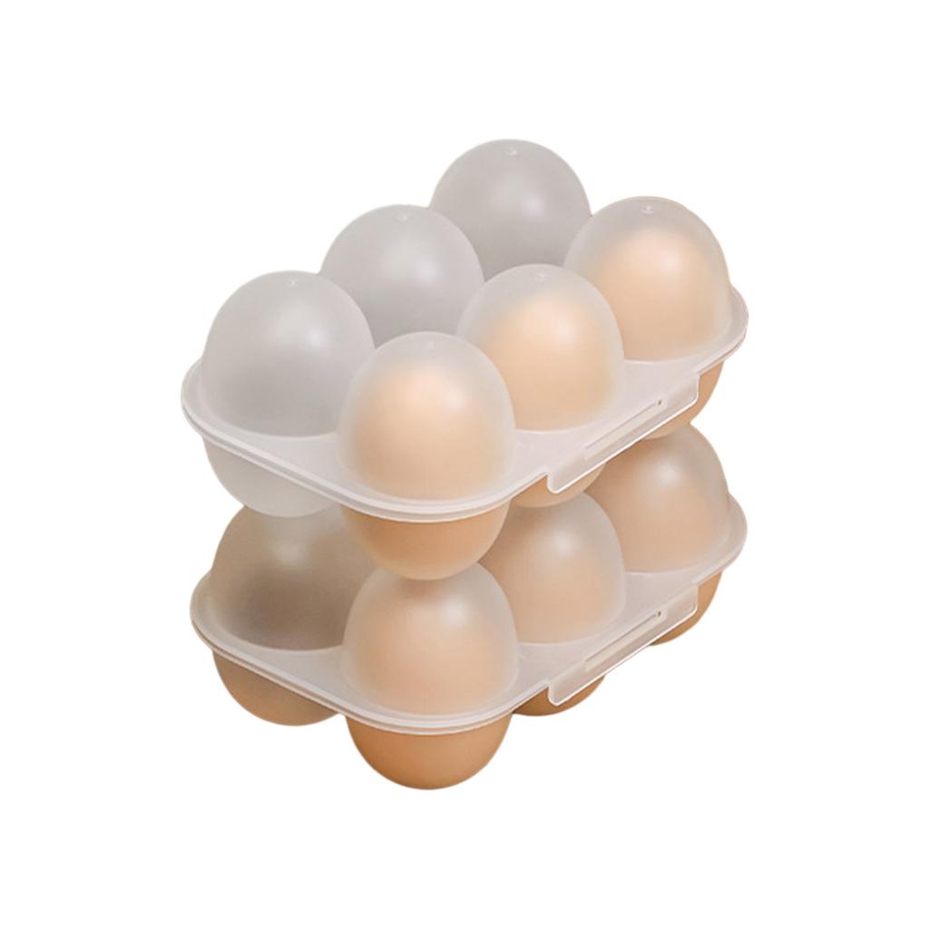 Dustproof 6Grid Eggs Boxes with Lid Keep Your Eggs Freshes Clean Eggs Storage Container Transparent Eggs Holder Home Use