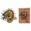 Puzzle Drewniane Układanka Kameleon Kolorowy Zestaw Puzzli A3 Ozdoba Pua3-00745