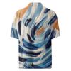 Men's Fashion Loose Tie-Dye Printed Short Sleeve Beach Shirt
