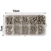 340PCS/SET M3 Stainless Steel Hex Socket Screws Nut Set With Box nut sock  metic nut and bolt assortment  thumb screw m3 color