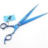 440C 10-Inch Pet Scissors, Blue, Hand-Shaped, Straight Scissors, Pet Grooming Scissors, Foreign Trade Goods