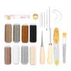 29Pcs Leather Sewing Kit Needles Thread Scissor Repair Tools DIY HandMade Craft Set