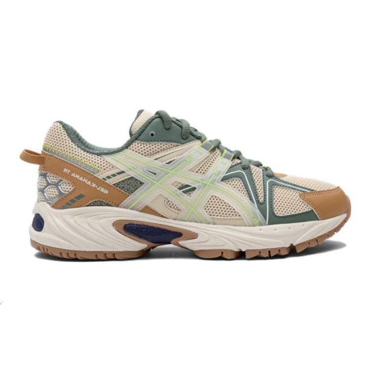 New Asics Gel Kahana TR Cushioning Kids Lifestyle Shoes Beige Brown Green Teenagers 1204A158-250