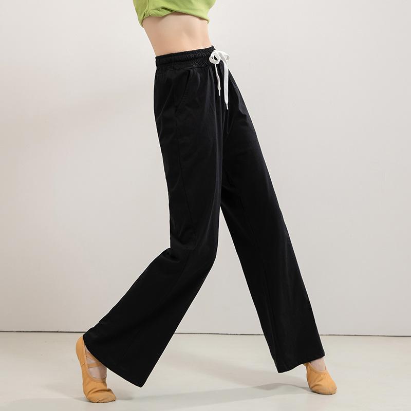 Spring & Autumn Loose High-Waist Wide-Leg Pants for Adult Female Modern Dance