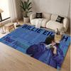 Custom Rug Billie Eilish Pattern Print Name Text Soft Non‑Slip Floor Carpet for Home Indoor Decoration