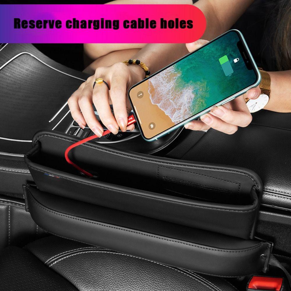 with Hole Car Seat Gap Storage Box Flexible Car Storage Organizer  Organizer Accessories