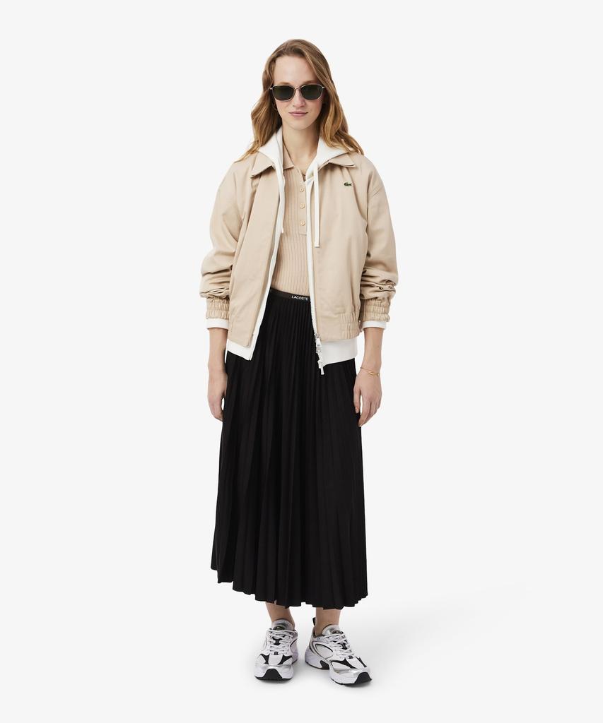 Lacoste Women'S Essential Long Pleated Skirt Jf1402-56G 3La