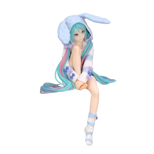 Hatsune Miku Series Noodle Stopper Figure Bunny Ear Pajamas Blue Ver.
