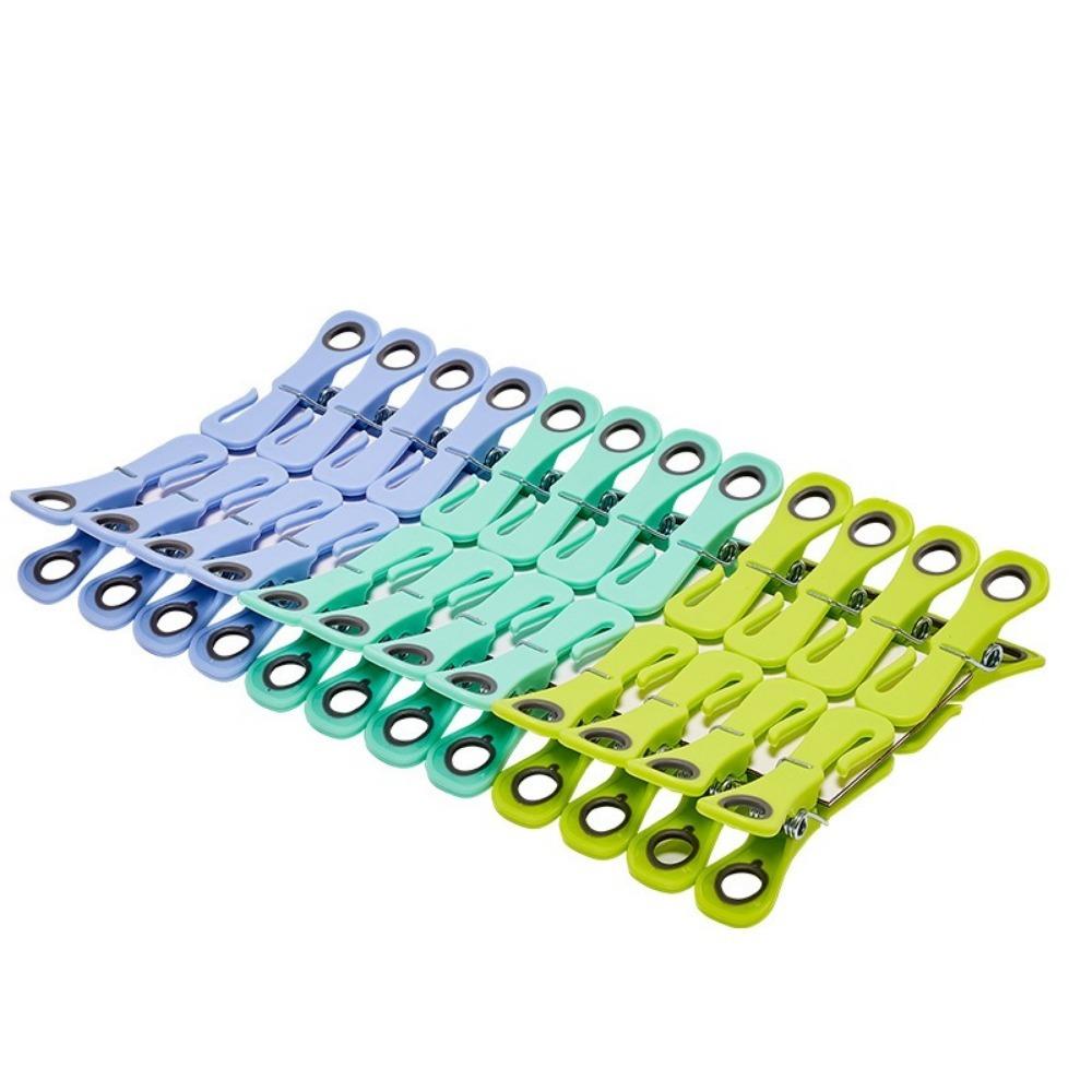 

24PCS Strong Grip Anti-Tip Clips Heavy-Duty Clothes Pegs Clothes Clip Drying Clothes 24 Pieces
