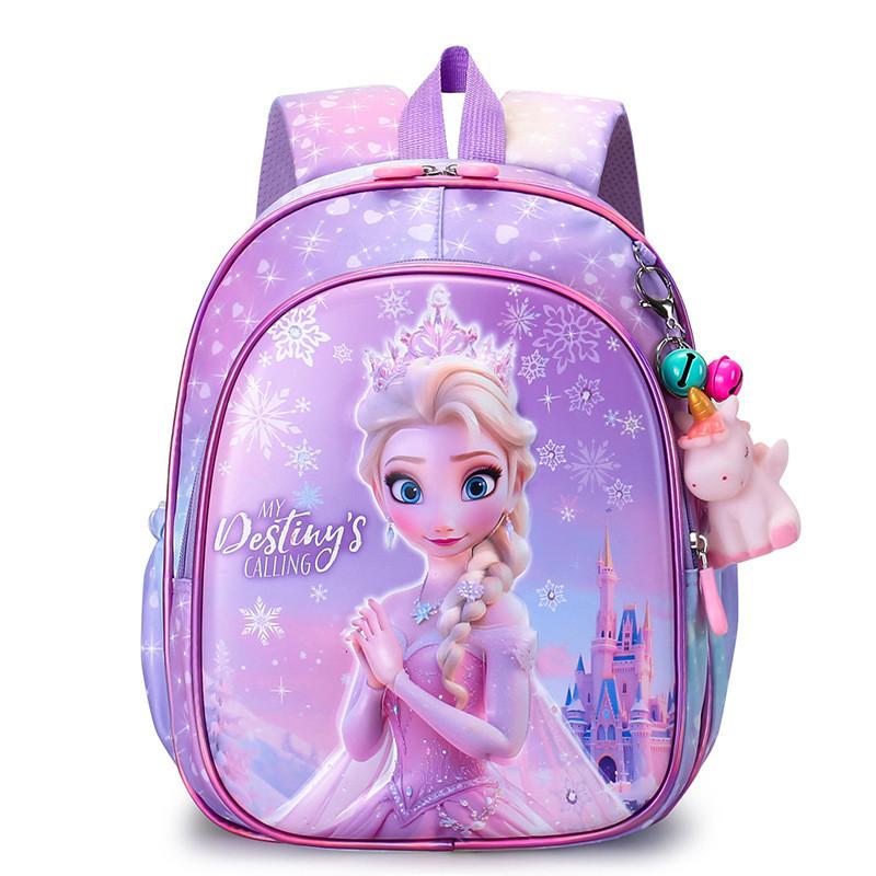 Kids Elsa Unicorn Backpack With Breathable Nylon And Cushion Straps For School Use