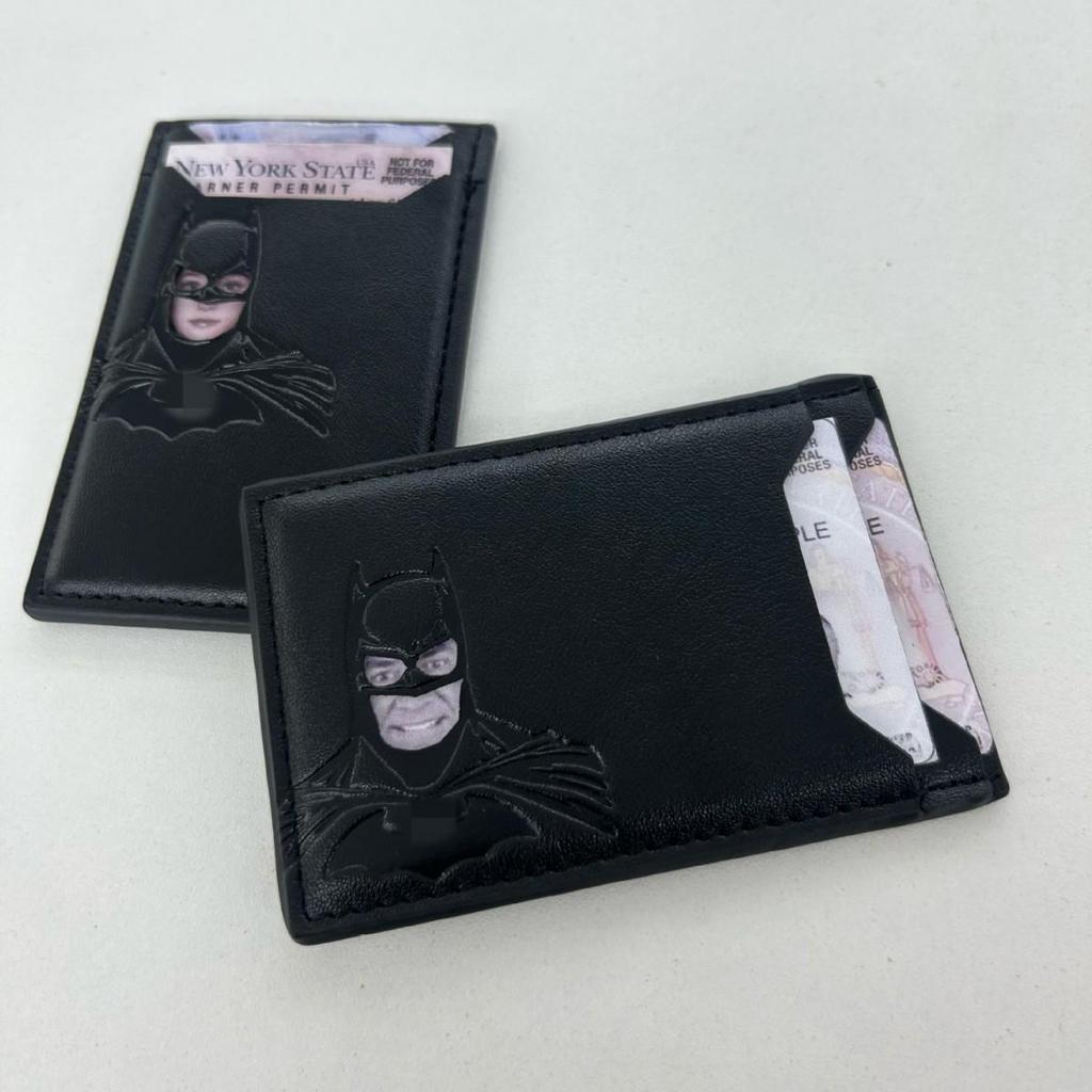 Batman Hero Squad Men's Wallet: Multi-Card Holder with Hollowed-Out Design, Hot-Selling Short Style.