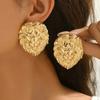 Fashion Personality Exaggerated Trend Lion Head Stud Earrings Suitable For Women'S Daily Party Wear Chest
