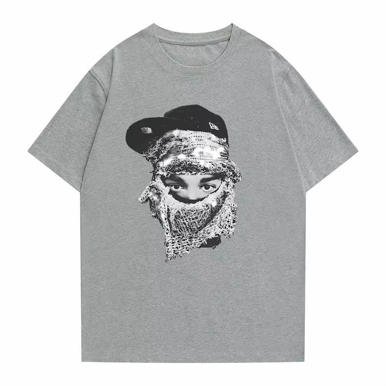 Rapper Yeat Face Graphic Print T-shirt Summer Men Hip Hop Casual Oversized T Shirt Streetwear Male Fashion Brand Vintage Tshirt