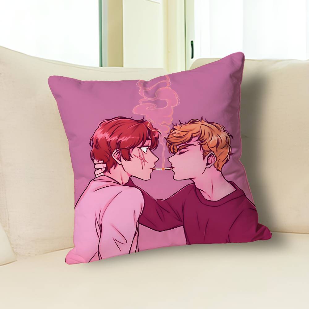 The F-Foxhole C-Court Book Pillow Cases for Bedroom Living Room Sofa Home Decor Polyester Cushion Cover with Zipper