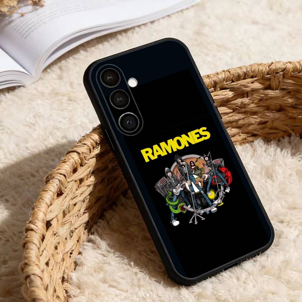 Band R-RAMONES Phone Case For Samsung Galaxy A13,21s,22,31,32,52,53,71,72,73,Soft Black Cover