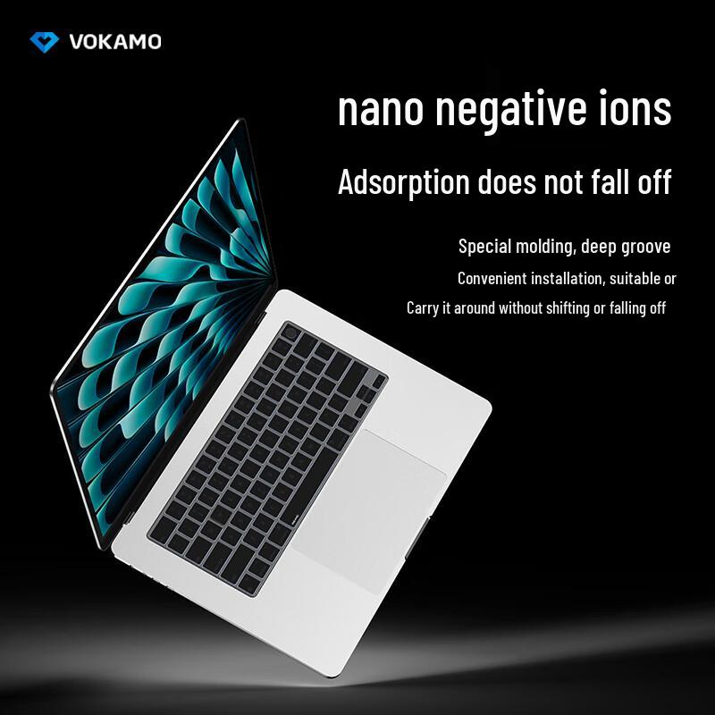 VOKAMO Ultra-Thin Waterproof Keyboard Cover for Apple MacBook
