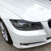ABS Headlight Eyebrows Gloss Black Headlamp Hood Stickers for BMW 3 Series E90 E91 2005-2012