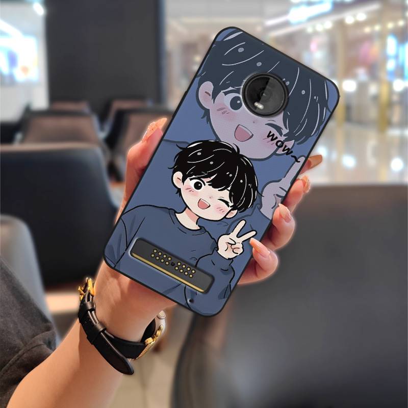 Cartoon Stoßfestes Handyhülle Für MOTO Z4 Play Graffiti Modedesign Wasserdicht Schmutzabweisend Anti-Knock TPU Langlebig