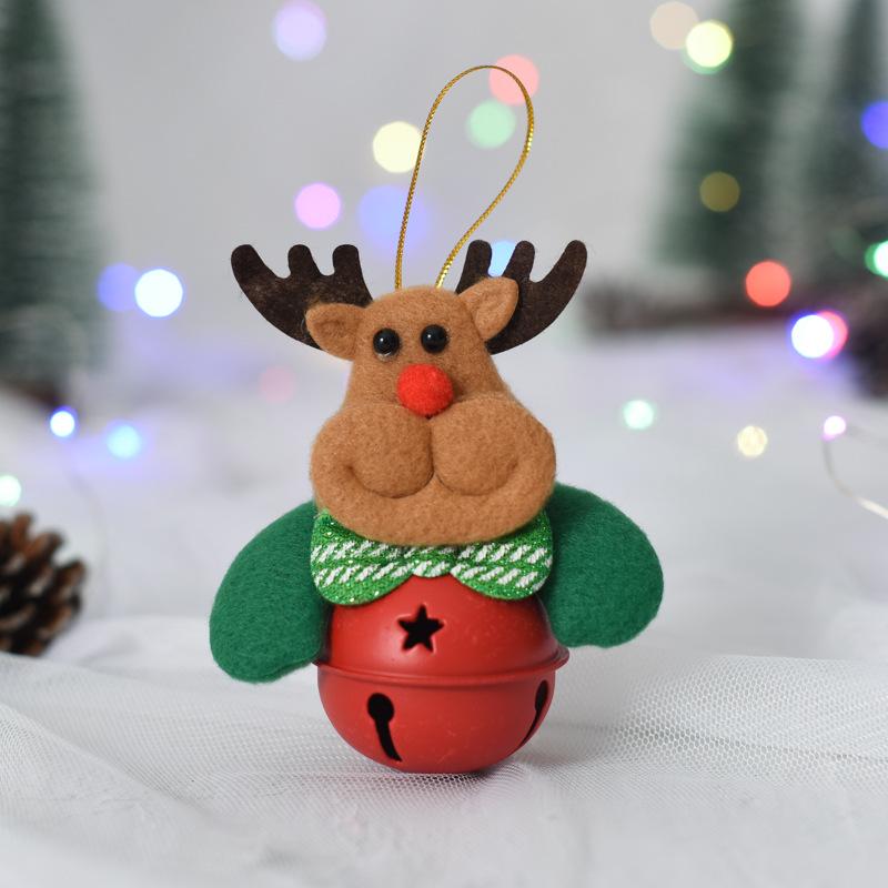 Christmas Decorations, Holiday Pendants, Christmas Tree Ornaments with Bells, Christmas Gifts, Dolls Holding Bells.
