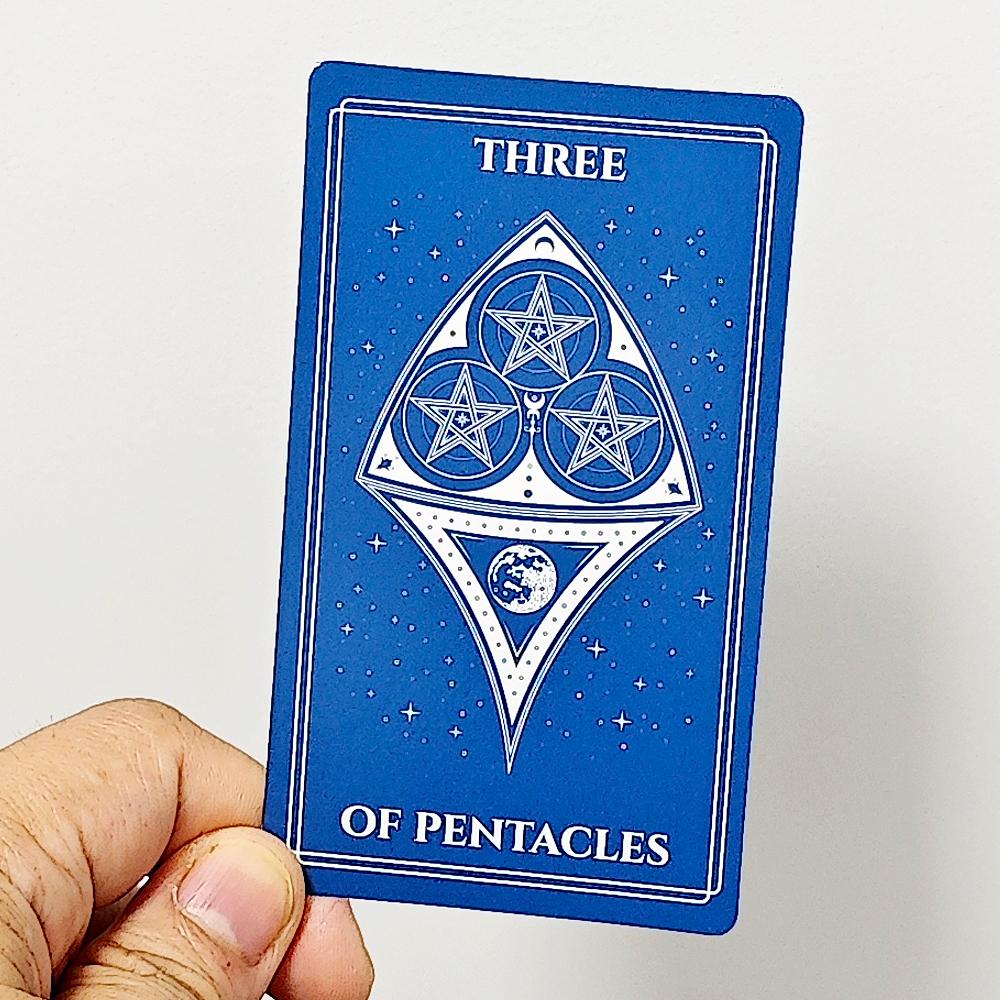 10.3*6cm Celestial Tarot Deck: Minimalist Line Art Style, Rider Waite Smith (RWS) Based 78-Card Deck, 10.3x6 Cm