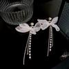 Women 'S Summer Lace Bow Pearl Tassel Earrings Fashion Simple Women Jewelry Exquisite Trend Fashion Stud Earrings