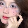 1 Yaprak Elf Kelebek Rhinestone Yüz Etiketleri Kawaii Kendinden Yapışkanlı Dokuma Kelebek Dekor Sahne Konser Makyaj Malzemeleri İçin