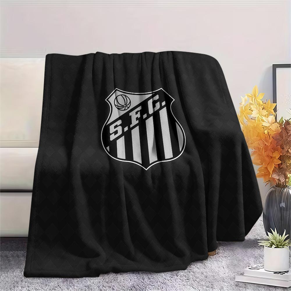 Santos FC2 Flannel Blanket, High Quality Comfortable for All Seasons, Home Decor, Warmth and Comfort
