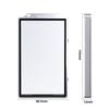 Sanseking 55PT BGS Standard Magnetic Card Cartridge Receiver with Matte Metal Frame and UV Shield for Ball Cards (Silver)