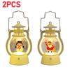 Christmas Portable Lantern Battery Operated Santa Claus Snowman Oil Lamp with Handle Xmas New Year Gifts for Table Decoration