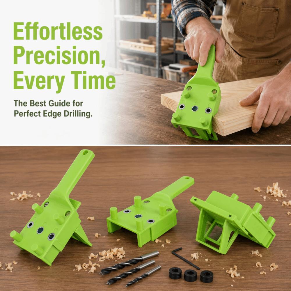 8pcs Handheld Drill Guide Tool Self Centering Hole Saw Kit Versatile Doweling Jig DIY Tool