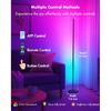 Corner Floor Lamp, Smart RGB LED Corner Lamp with App & Remote, Modern Floor Lamp with 16 Million Colors, Music Sync, Scene Modes, Color Changing