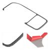 Console Navigation Panle Frame Trim GPS Carbon Fiber Cover Fit for V60 S60 2010‑2017LHD