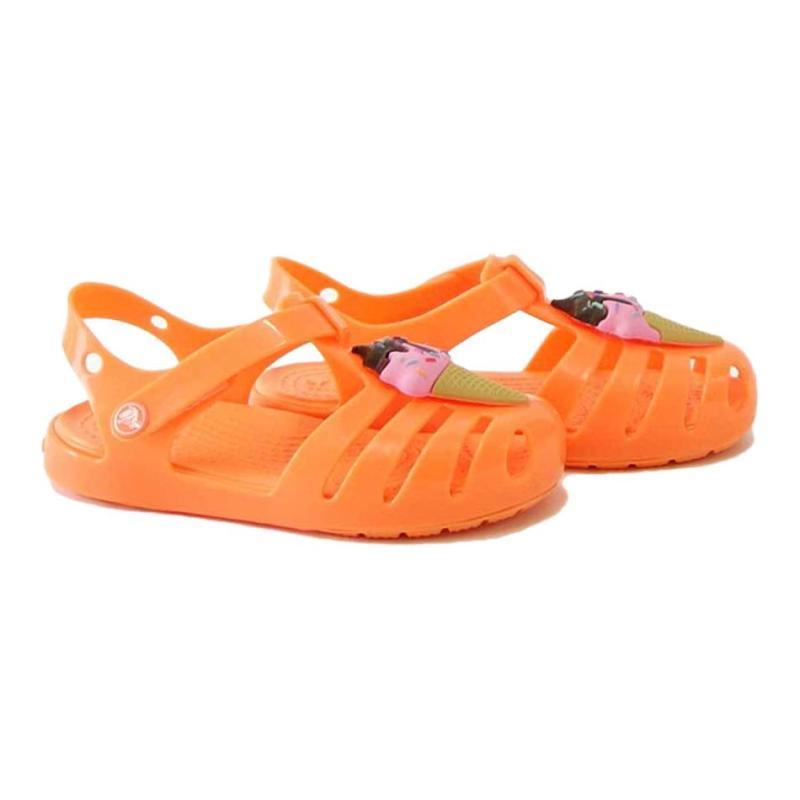 Crocs Comfortable Breathable Children's Sandals Persimmon Orange Children's Model
