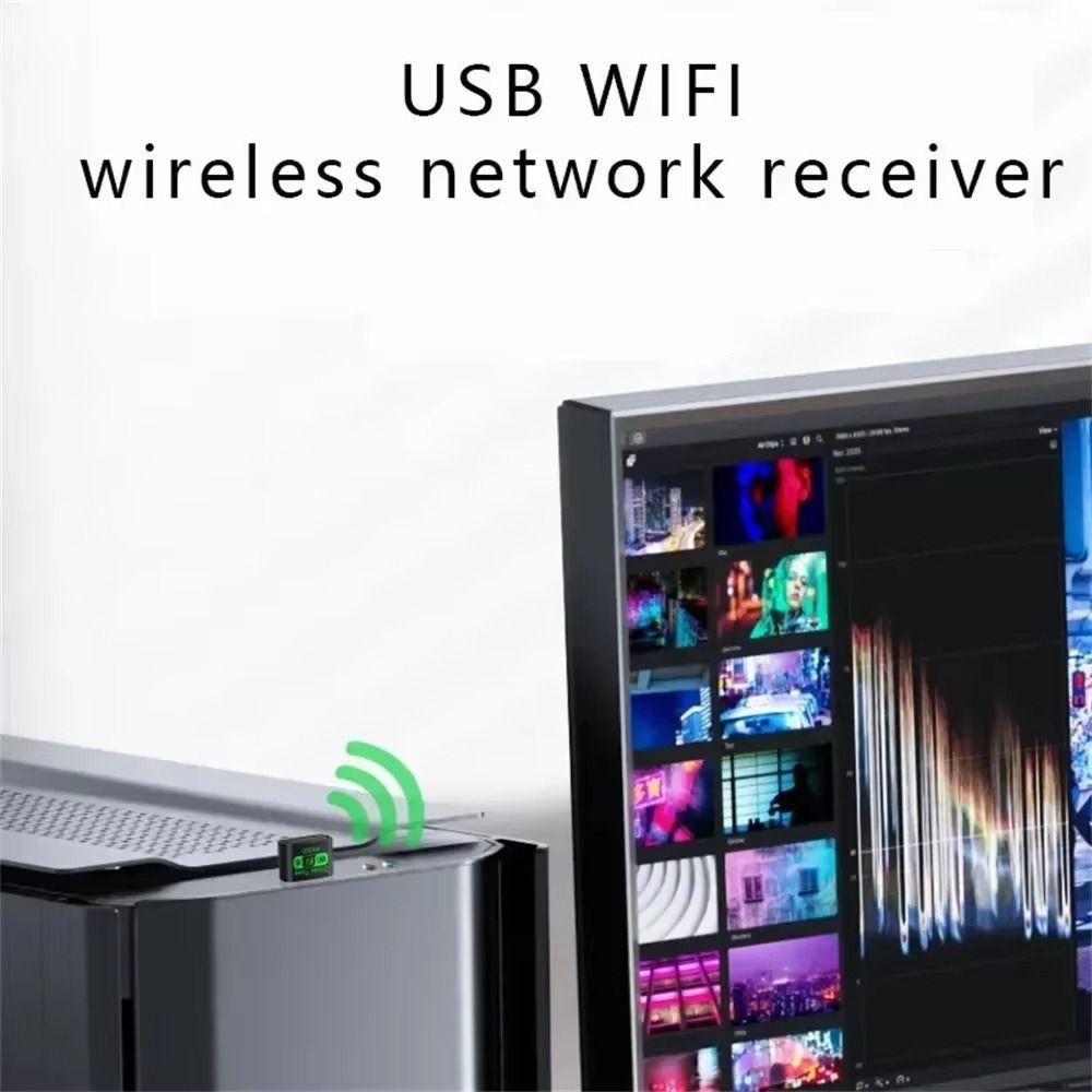 Network Card Wifi Network Adapter WiFi Receiver WiFi Receiver  For Laptops/Smartphone/Tablet