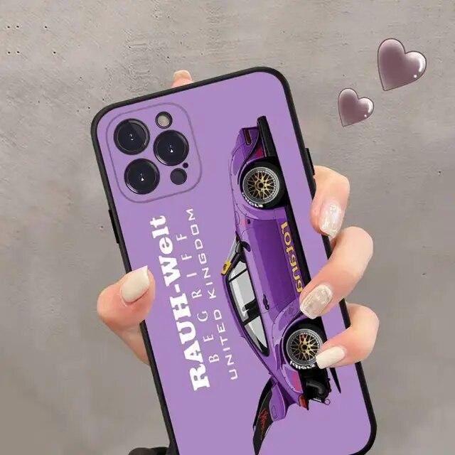 Animation Lovely Fashion Soft Phone For Iphone 6s Plus 14 XR 13 XS Max 6 Pro 11 7 Mini 8 X 12 Straight Silicone Soft TPU Silicon Case Cover