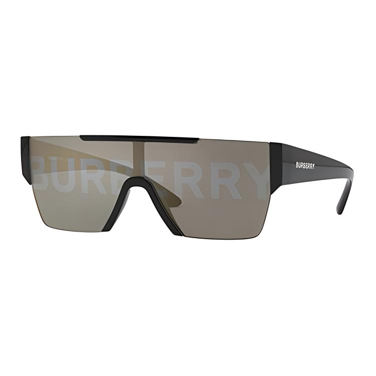 

Burberry 4291 Logo Print Square Sunglasses Men sunglasses Dark-Gray 0BE-4291-3001/G Basic Packaging-Eyeglass Case+Box
