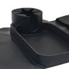 Sofa Storage Rack with Raised Edge Cup Holder Silicone Anti-Slip Armrest Organizer for Remote Phone Tablet Keys