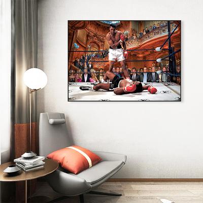 Fightclub Poster Boxer Tyson Wall Street Wolf Modern Home Living Room Decoration Composite