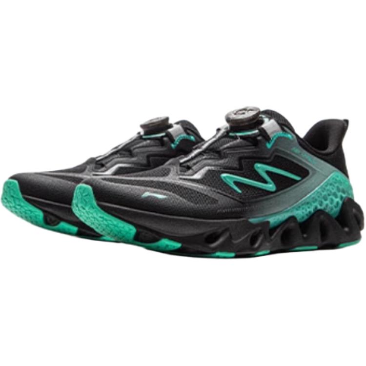 Li Ning Kids Running Shoes Light Pursuit 2 Fashion Comfortable Shock Absorbing Breathable Low Top Kids sneaker Black YKFV088-3